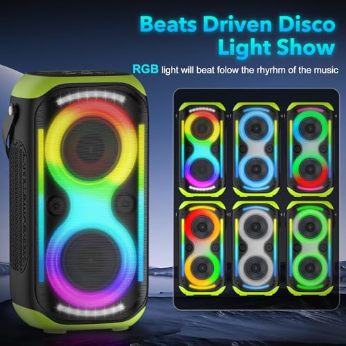 Bluetooth Speaker 160W Loud Wireless Outdoor Portable Home Party Speakers - image 5