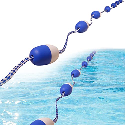 Bouée de sécurité pour piscine avec flotteurs haute visibilité anti-vagues