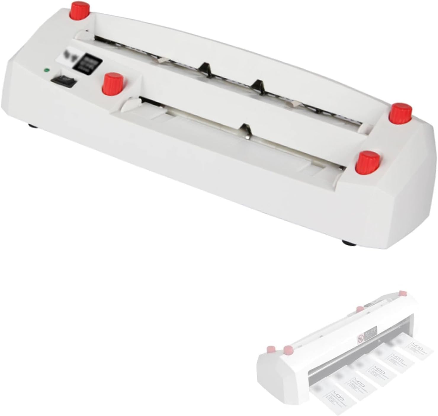 Taglierina Elettrica Per Carta, Macchina Per Il Taglio Di Biglietti Da Visita Con Sistema A 9 Lame, Piastra Di Posizionamento Regolabile Da 1 A 18 Mm, Taglierina Per Fogli Da 195-212 X 297 Mm,