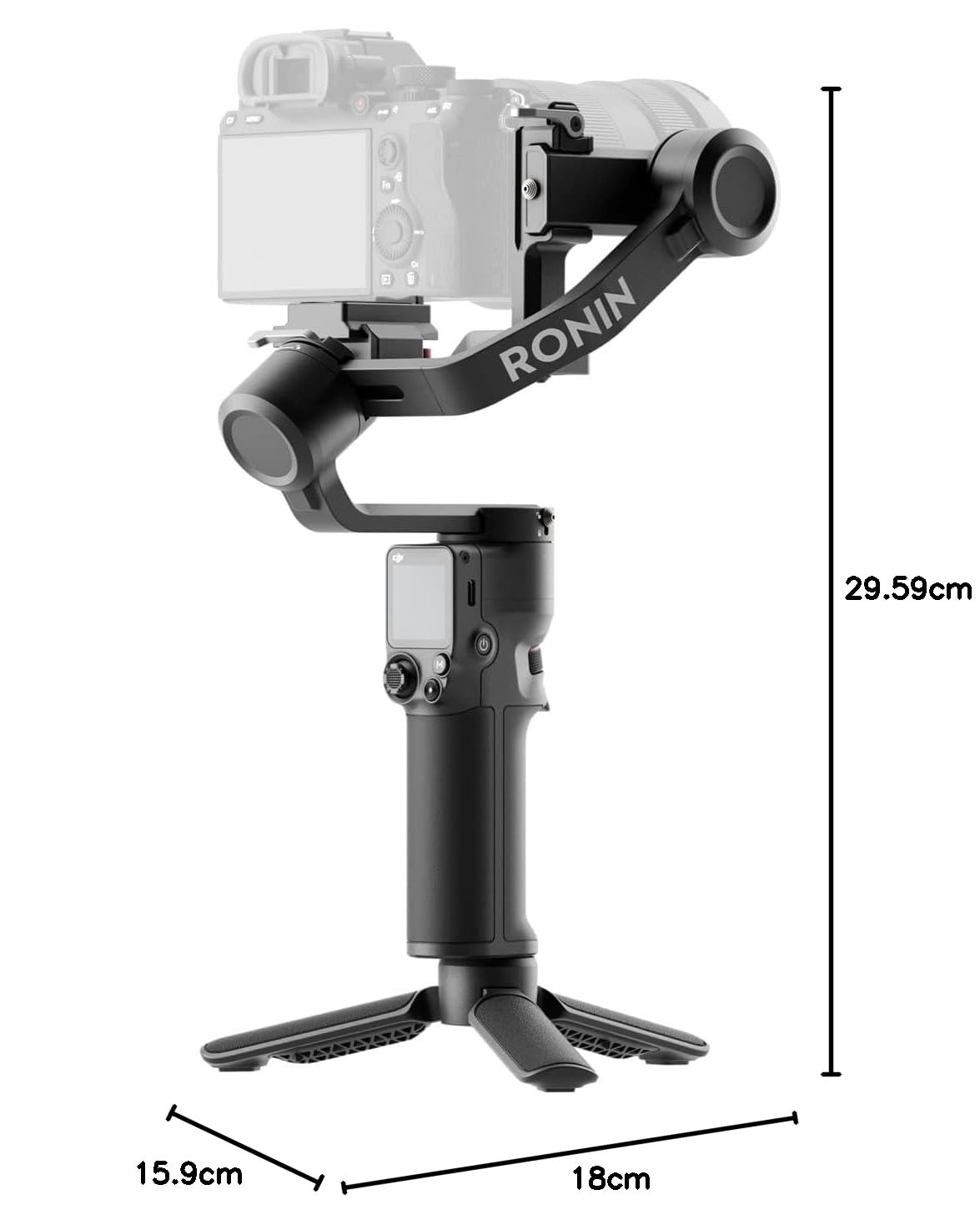 DJI RS 3 Mini, Stabilizzatore leggero a 3 assi per Canon/Sony/Panasonic/Nikon/Fujifilm, Carico utile testato di 2 kg, Controllo dell’otturatore a Bluetooth, Riprese verticali native