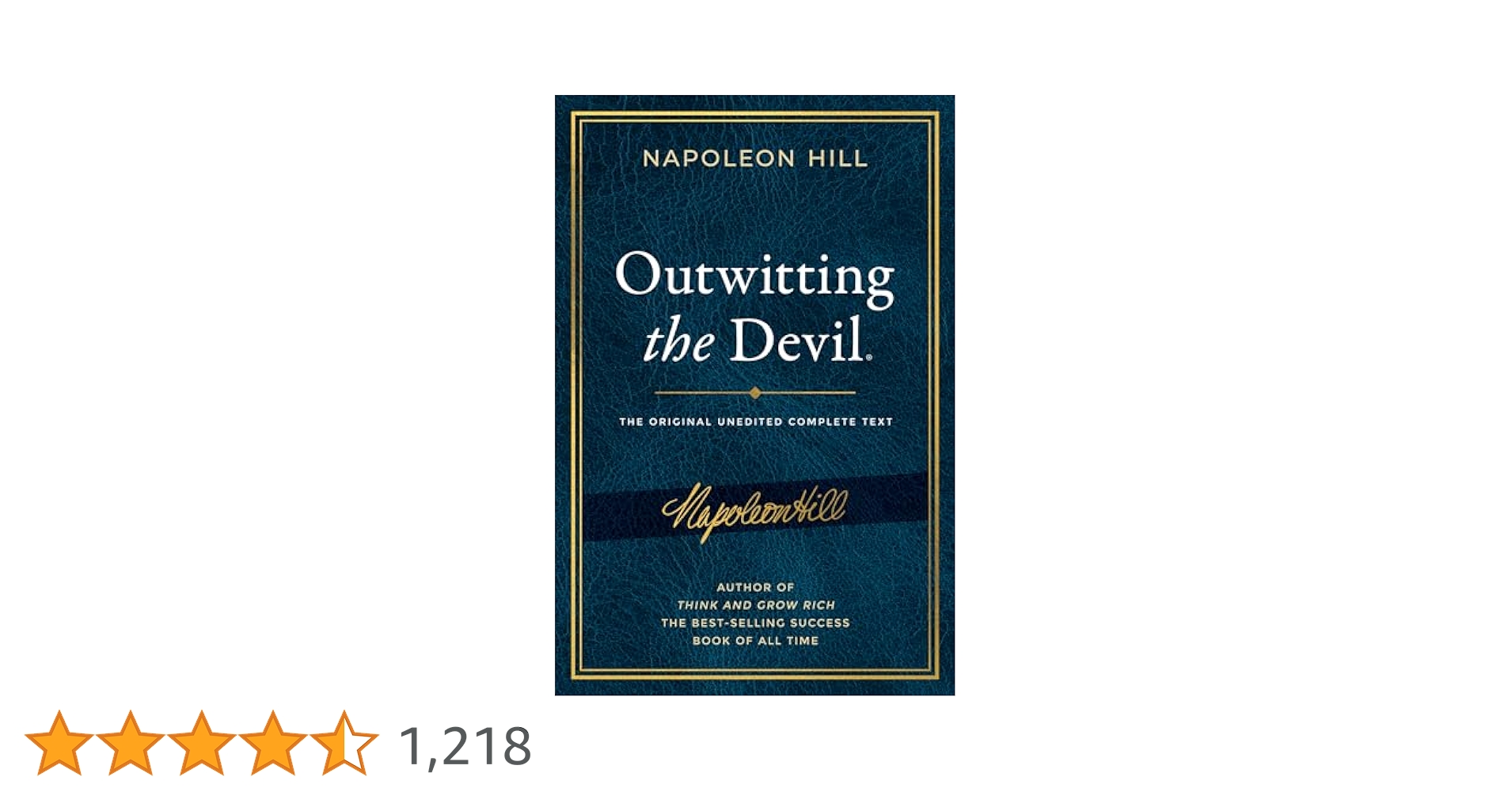 【超希少】ナポレオンヒル 悪魔を出し抜けOUTWITTING THE DEVIL Amazon.co.jp: Outwitting the Devil®: The Complete Text