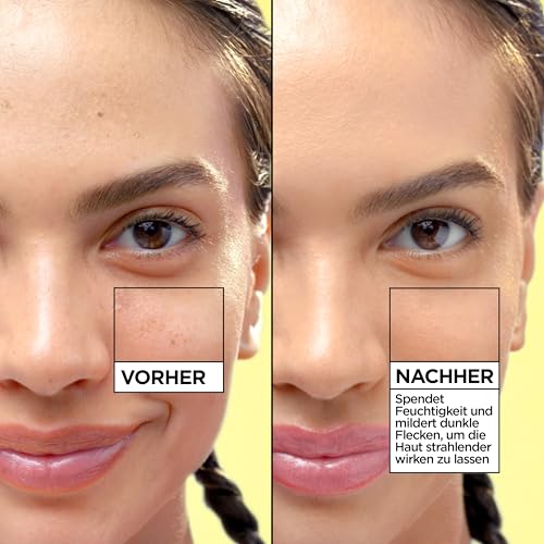 Garnier Vitamin C Wonder Tint All-In-1 Getöntes Fluid Medium – Getönte Tagespflege mit LSF 50+ für Glow & Ebenmäßigkeit – Skin Tint mit 5% Glycerin, Niacinamid & Vitamin C gegen dunkle Flecken – 40ml