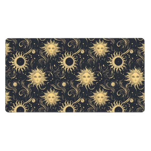Tapis de souris de jeu grand format ordinateur portable motif ciel rétro imprimé