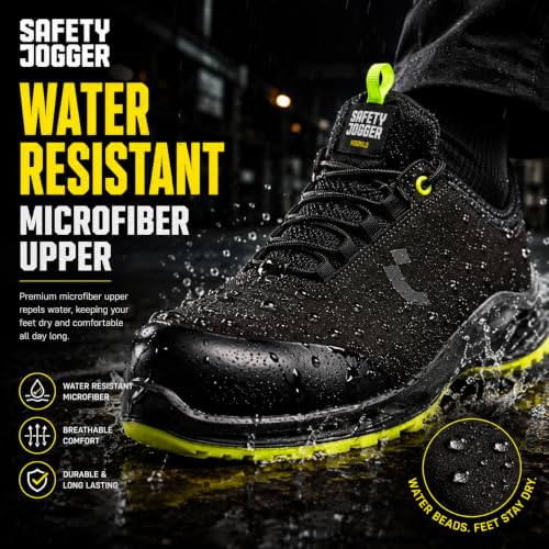 Image of SAFETY JOGGER Vegan Safety Sneaker MODULO S3 |Washable Microfiber Upper, SJ Footbed, Nano Carbon 200J Toe Cap, ESD, Slip Resistant | Size 06 UK /INDIA