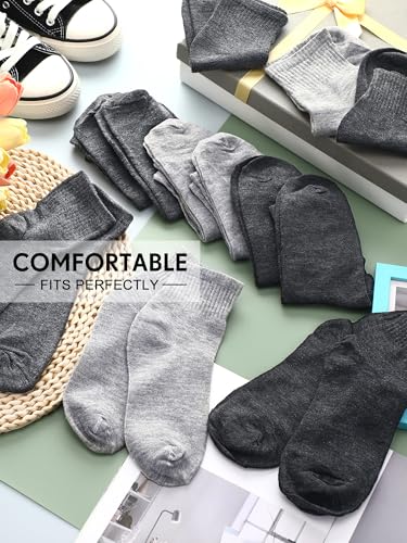 Image of Tarpop 100 Pairs Bulk Mens Socks Moisture Wicking Casual Sports Ankle Socks for Homeless Unisex Adult Men Women