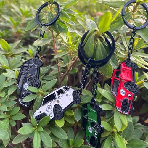 Image of Car Keychain Compatible for Mini Cooper,Metal Key Chain,Mini Cooper Accessories,Enamel Keychain