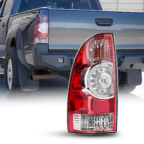 AUTOONE For Toyota Tacoma Tail Lights Assembly, Tail Lamp Assembly Fit for 2005-2015 Tacoma Pickup Rear Factory OEM Driver Side, With Single LED Bulbs