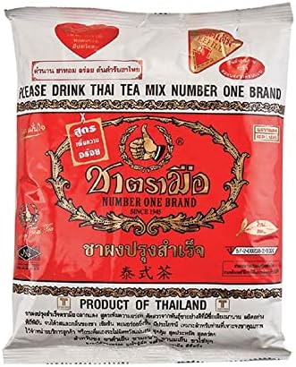 Cha Tra Mue Thai Tea Mix Number One Brand Imported from Thailand, Authentic Thai Ice Tea – 400g.