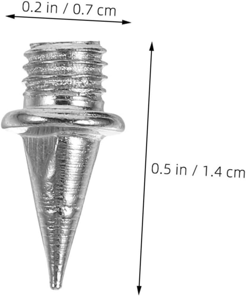 40pcs Steel Pyramid Spikes for Track Shoes Replacement Pins, 3/8 Inch Removable Spike Set for Sprint, Cross Country, and Golf Cleats