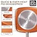 Toutrop Non-Stick Copper Square Frying Pan, 12