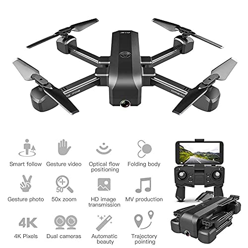 YYAI-HHJU Drohnen,GPS-Drohne Mit Kamera Für Erwachsene 4K, Optical Flow Folding High-Definition-Luftbild-Dual-Kamera Mit…