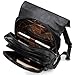 Montana West × Wrangler Black Leather Backpack for Women Laptop Backpack for Men Unisex Fashion Backpack Purse