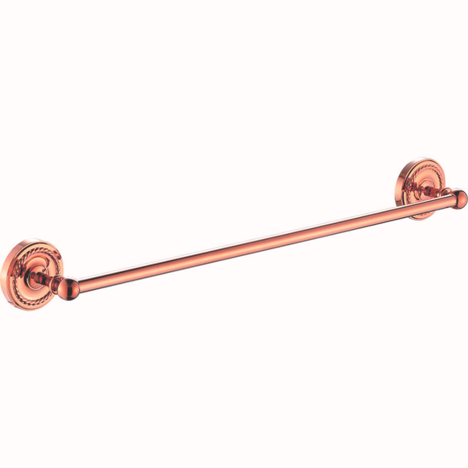Porte-serviettes en laiton antique rose gold de 58 cm pour une salle de bain rétro chic