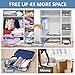 Cozy Essential 12 Pack Vacuum Storage Bags, Space Saver Bags (2 Jumbo/2 Large/2 Medium/2 Small/4 Roll) Compression for Comforters and Blankets, Pillow, Bedding, Sealer Clothes Storage