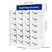 Acrylic Cell Phone Storage Cabinet 24 Slots Cell Phone Lockers for Employees Phone Chart Storage Organizer Box with 48* Keys for Office Classroom School, 16.5 * 7.5 * 16.5in