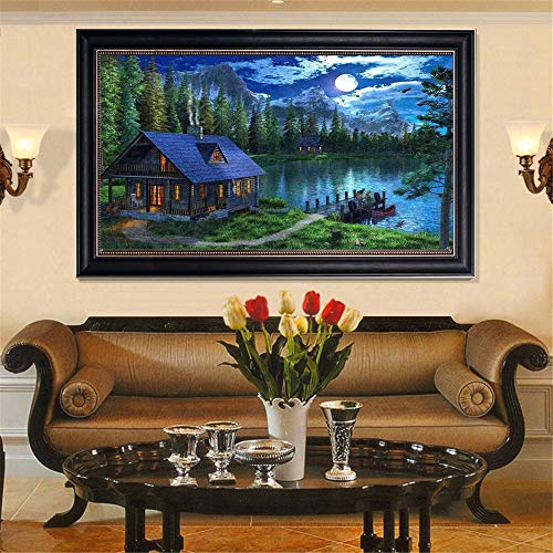 5D Diy Diamond Painting Kits For Adults Landscape Painting Full Drill Rhinestone Embroidery Diy Cross Stitch Arts Craft For Home Wall Decor Gifts (60X100Cm) #TOP3
