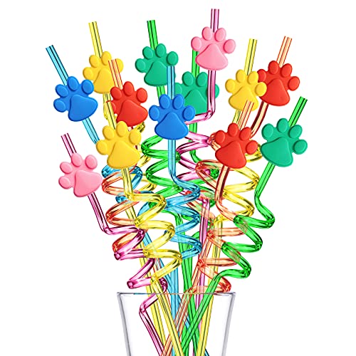 Set de 24 pitillos reutilizables con diseño de huellas miniatura 5