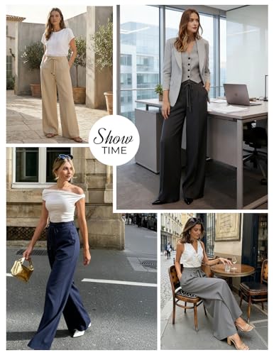GRACE KARIN Women 2026 Wide Leg Pants High Waisted Work Pants Business Casual Trousers - image 5
