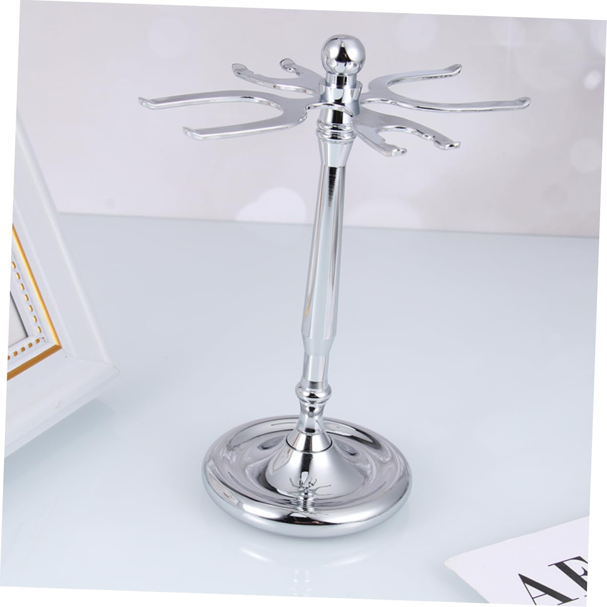 Healeved Men's Shaving Brush Stand Razor Brush Holder for Bathroom Razor Storage Rack