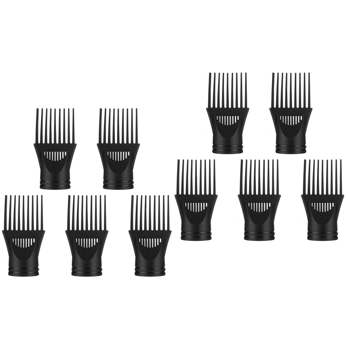 FRCOLOR 10pcs Professional Hair Dryer Nozzle Comb Lightweight - Accessories for Hair Styling Compatible Easy to Install Nozzle Comb