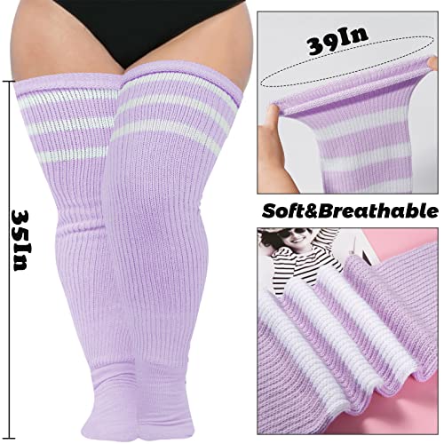 Image of Abodhu Plus Size Thigh High Socks for Thick Thighs Women- Extra Long Widened Extra Long Thick Knit