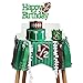 Football Half Birthday Decorations - Football Theme Happy Birthday Cake Topper 1/2 Way To First High Chair Banner Unique Design Crown Hat for Boy 1/2 Birthday Decoration, Football Theme Party Supplies
