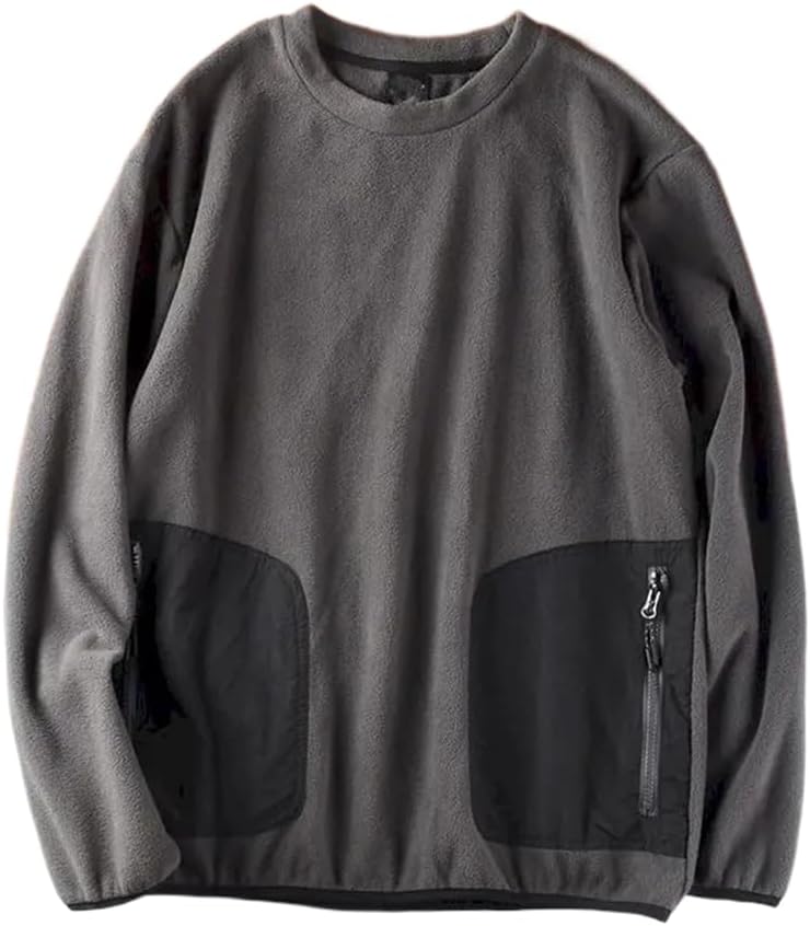 LIXINGHEITANG Fleece for Men and Women Design Casual Sports Pullover Thicken Loose O-neck Autumn Winter