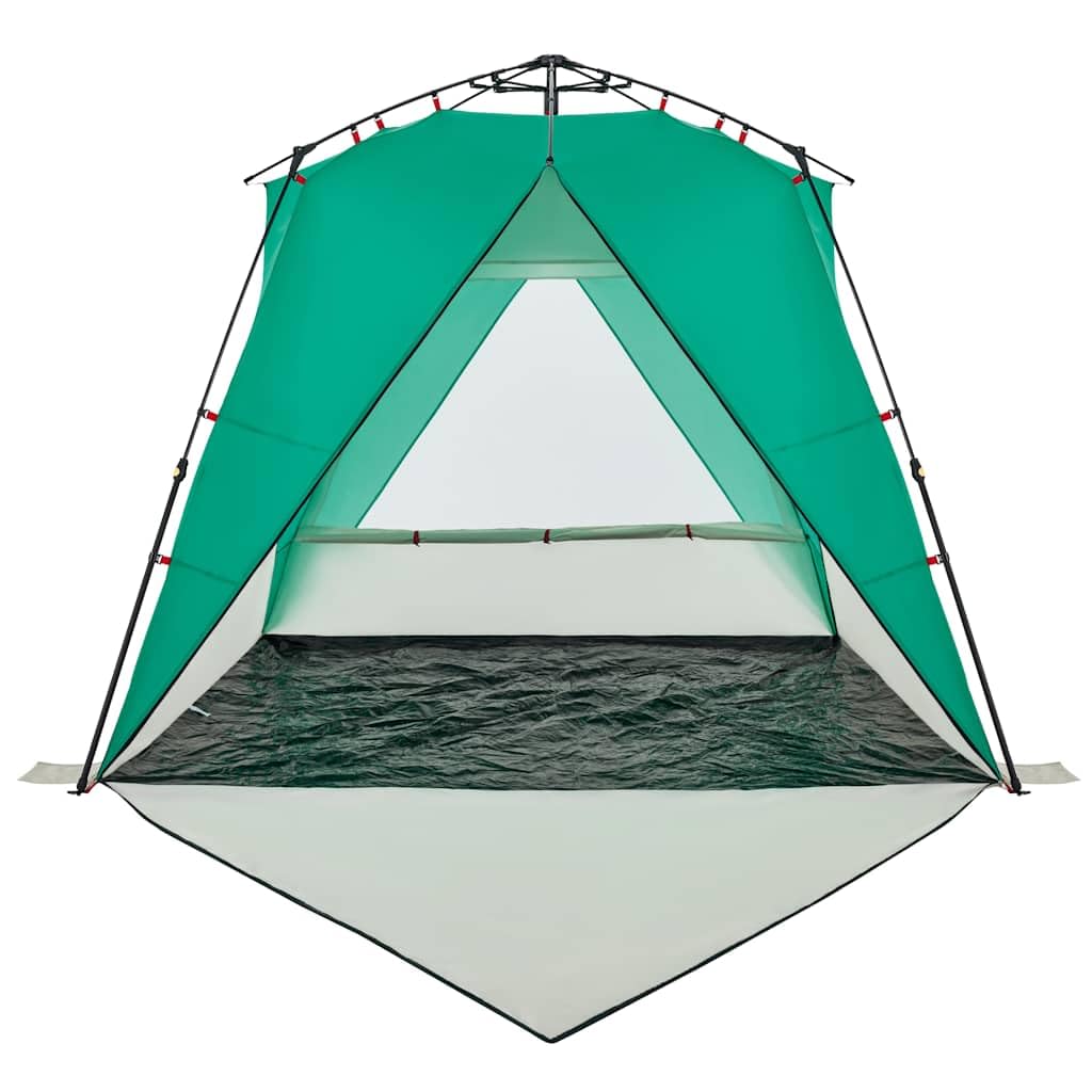 Tenda da spiaggia per 2 persone, con sistema di sgancio rapido, impermeabile, con borsa per il trasporto, verde mare