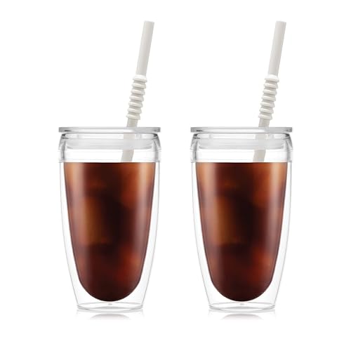 Bodum 13.5oz Pavina Insulated Travel Mug Tumblers with Lid and