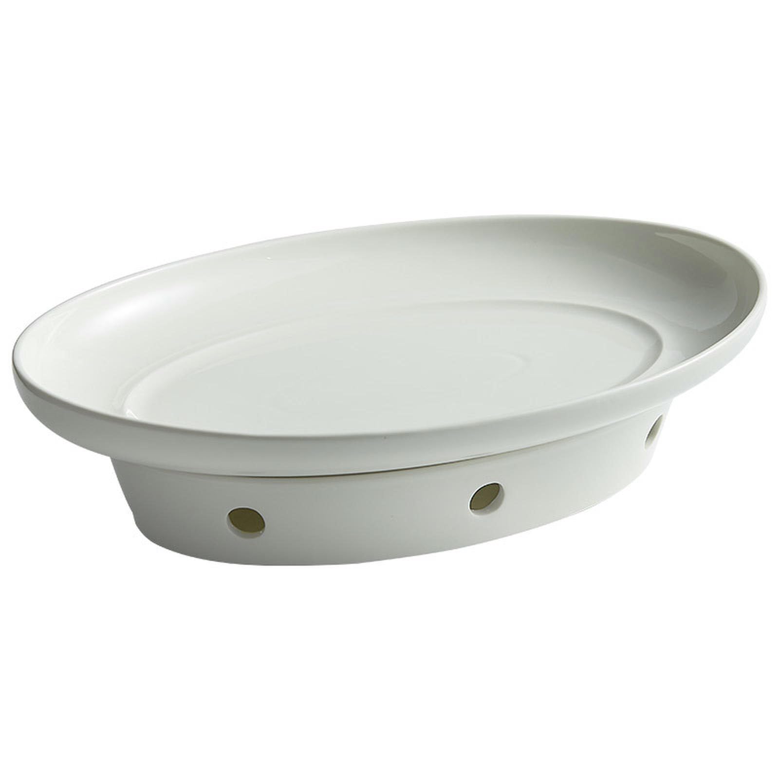 Podgrzewany świecznik suchy garnek talerz z kuchenką, izolowana zastawa stołowa hotelowa restauracja - 42 cm okrągły centrowany ciepły talerz do gotowania ryb