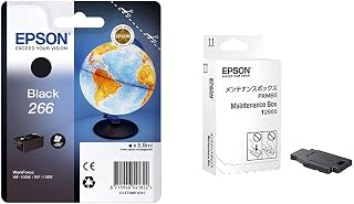 EPSON Workforce Ink Cartridge, Black &Maintenance Workforce Box Ink Cartridge, Black