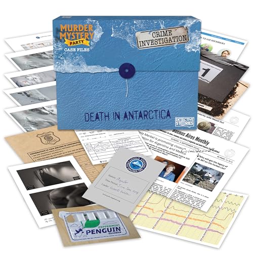 Death in Antarctica Case Files Detective Game, 1+ Players, Ages 14+