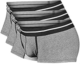 Icon Basewear Low-Rise Boxer Brief Underwear Trunks, Three-Pack