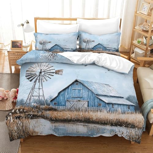 Housse de couette lion hypoallergénique en microfibre résistante 3D - 3