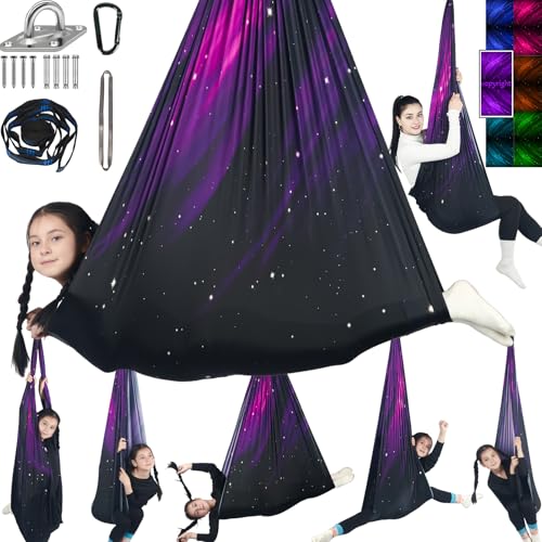 HiChrote Sensory Swing for Kids Holds up to 300lbs Indoor