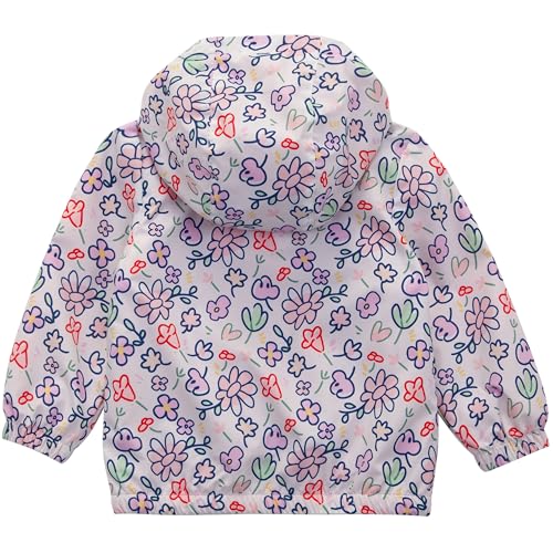 Rokka&Rolla Toddler Girls' Water-Resistant Fleece Lined Windbreaker Transitional Jacket2