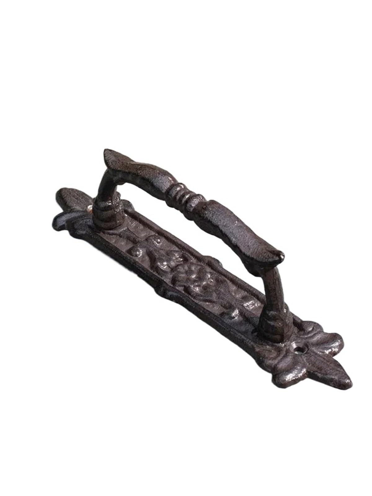 YILWPV Retro Nostalgic Garden Courtyard Cast Iron Barn Door Handles Gate Handle Handle Sets(Type 1)