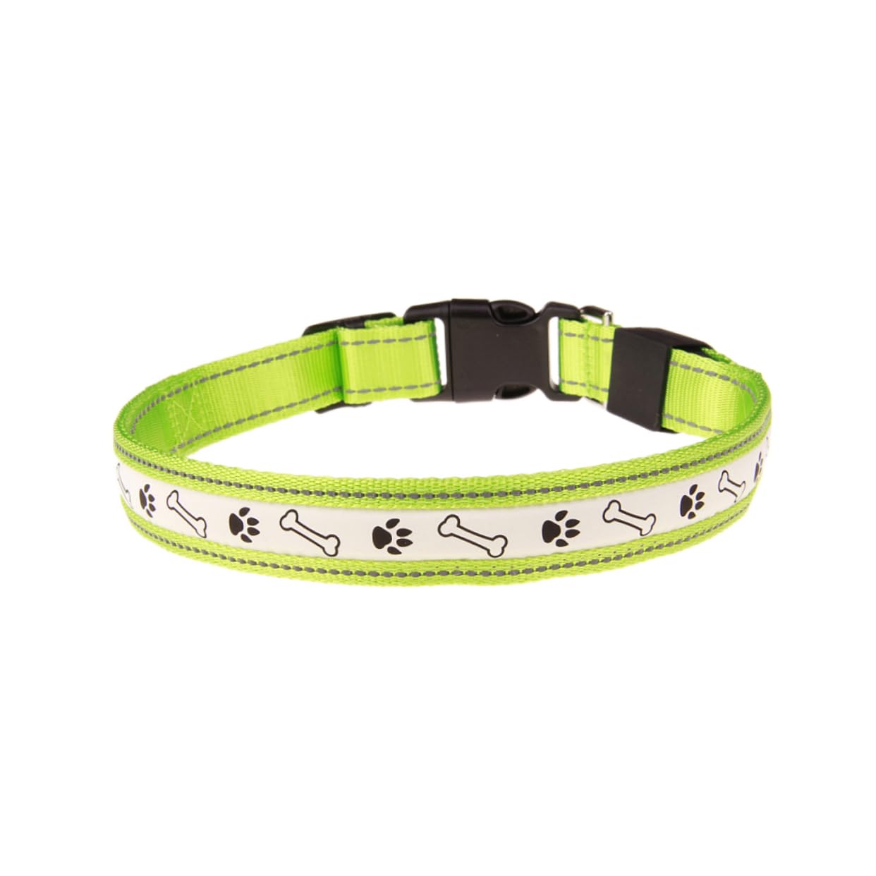 BESPORTBLE 2pièces Collier LED pour Chien Collier Lumineux Rechargeable USB pour Sécurité avec Design De Moyenne Vert