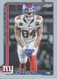 2025 TOPPS CHROME TOPPS REFRACTOR #233 THEO JOHNSON NEW YORK GIANTS FOOTBALL OFFICIAL TRADING CARD OF NFL