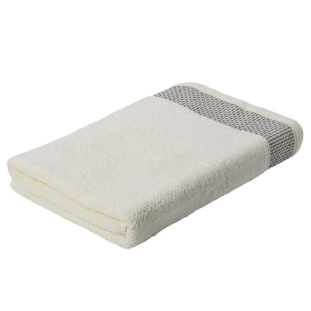 Serviettes de bain qui sèchent vite en coton blanc 70x140 cm, anti-odeur