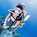 Pesoncarl Cold Water Swimming Accessories, Swim Cap Women Adult, Thermal Swim Cap for Cold Water with Cute Cat Ear Neoprene with Chin Strap Diving Headgear for Men Women Sailing Sports