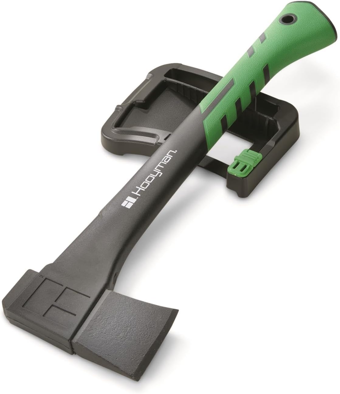 Hooyman Large and Small Hatchet with Heavy Duty Construction, V Grind Blade, Ergonomic No-Slip H-Grip Handle, Reinforced Fiberglass Core, and Safety Sheath for Camping, Hunting, Gardening, and Outdoor
