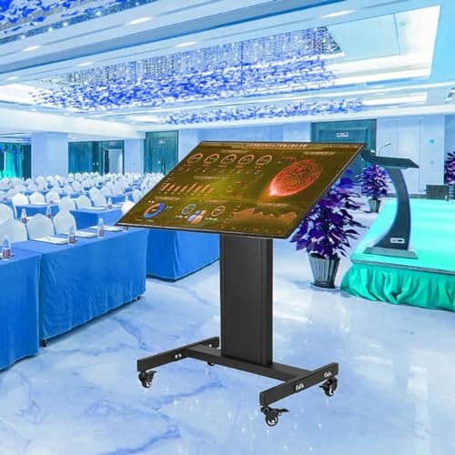 Soporte móvil universal para TV con ruedas, ajustable miniatura 3