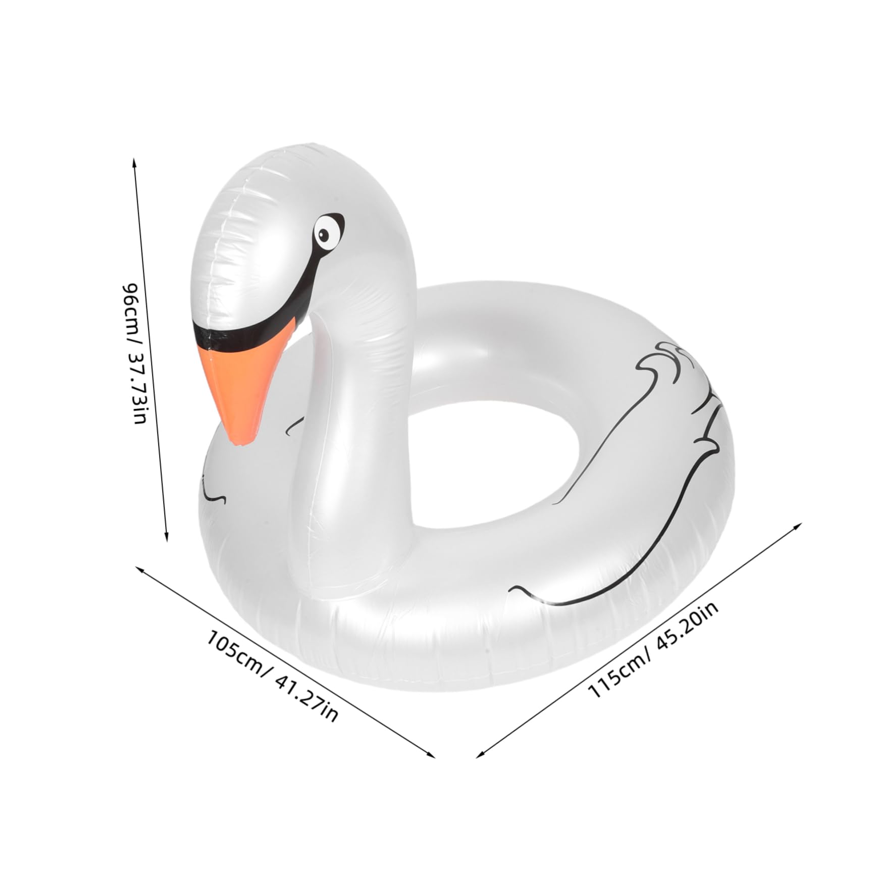 BESTonZON Inflatable Pool Float Summer Swimming Ring for Adults Comfortable and Water Float for Beach Pool Lake Use Easy to Inflate and Deflate Design