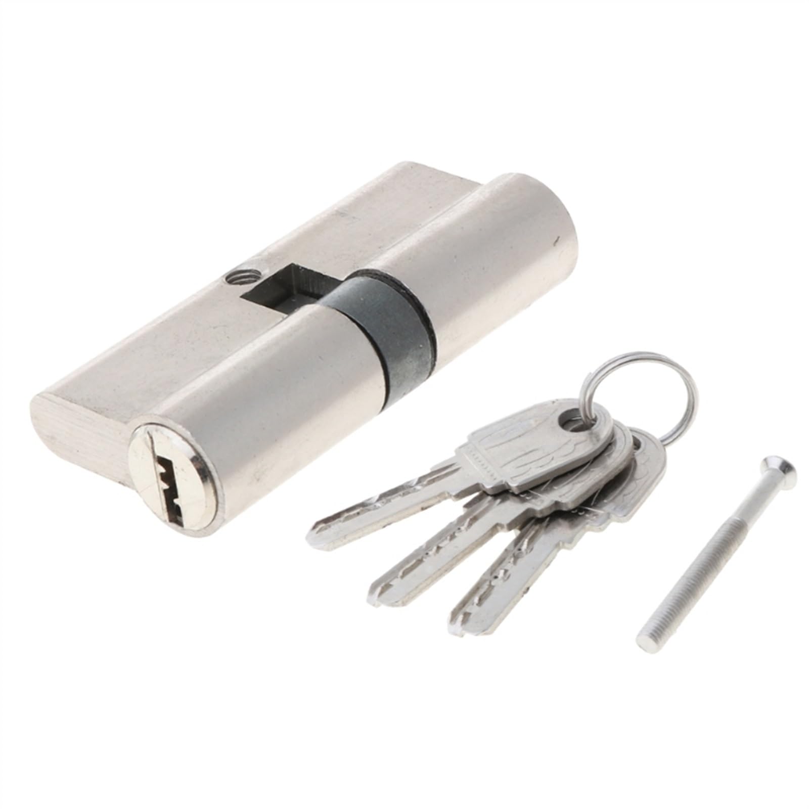 Euro Cylinder Lock Double Open Door Window Security 60 70 80 90mm Anti-Theft Entrance Brass Key 70mm(D 90mm)