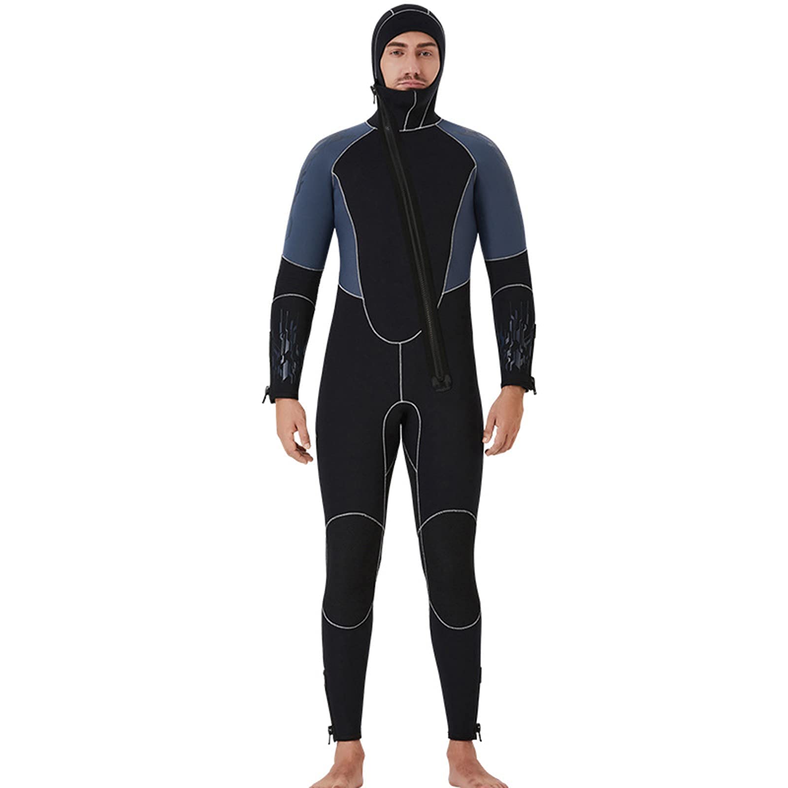 Amazon.co.jp: ウェットスーツ5mmワンピースフード付きネオプレン