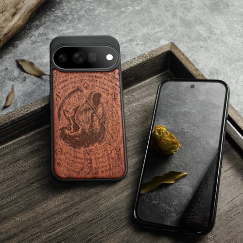 Étui pour Pixel 11 Pro Carveit protection Google Pixel 11 Pro Case bois - 5