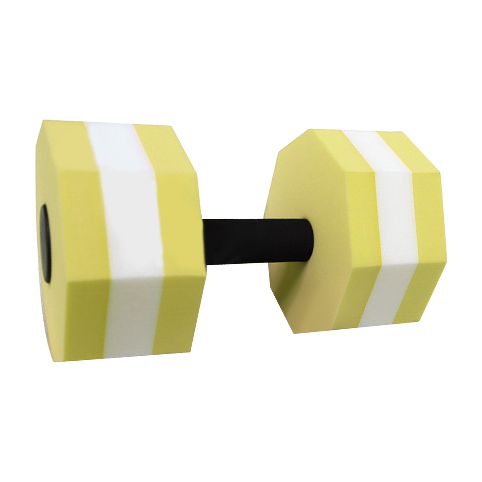 kowaku Water Dumbbells, Water Aerobic Exercise Foam Dumbbell Pool Resistance, Aquatic Weights Fitness Aquatic Barbells, Yellow