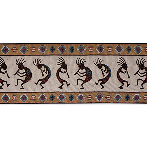 DII Southwest Hacienda Stripe, Cotton, Kokopelli Tapestry, Table Runner, 13 x 72, Table Runner, 13 x 72" - Image 3