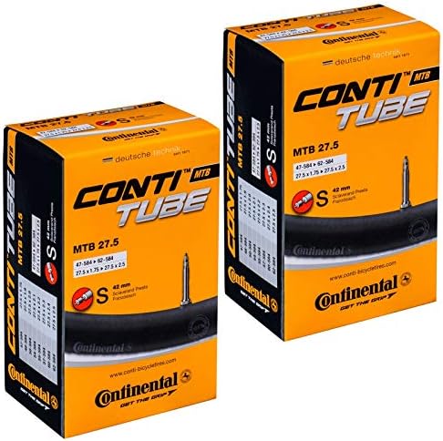Continental MTB 27.5" x 1.75-2.5 Mountain Bike Inner Tubes with Presta Valve (Pair)